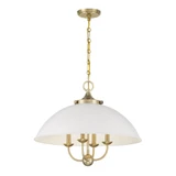 Monterey 4 Light Pendant 18 Inch Tall and 22 Inch Wide by Savoy House - 7-1725-4