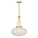 Willow 1 Light Pendant 20.25 Inch Tall and 16.5 Inch Wide by Savoy House - 7-1740-1