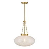 Willow 1 Light Pendant 20.25 Inch Tall and 16.5 Inch Wide by Savoy House - 7-1740-1