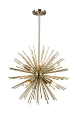 Sunburst 8 Light Small Chandelier by Artcraft - AC11443