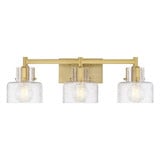 Dover 3 Light Bath Vanity 8.25 Inch Tall and 25 Inch Wide by Savoy House - 8-1030-3