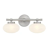 Barrow 2 Light Bath Vanity 8 Inch Tall and 17 Inch Wide by Savoy House - 8-1050-2