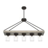 Devon Park 5 Light Oversized Chandelier by Hunter - 19006