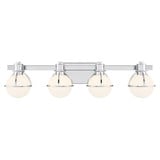 Pierce 4 Light Bath Vanity 7.5 Inch Tall and 32 Inch Wide by Savoy House - 8-1060-4
