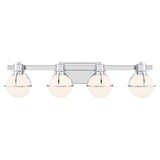 Pierce 4 Light Bath Vanity 7.5 Inch Tall and 32 Inch Wide by Savoy House - 8-1060-4