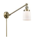 Bell 1 Light Swing Arm Wall Sconce 25 Inch Tall by Innovations - 237-G5