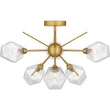 Salvador 6 Light Semi Flush Mount 14 Inch Tall and 24 Inch Wide by Quoizel - PCSVD1724