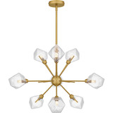 Salvador 9 Light Chandelier 18.75 Inch Tall and 30 Inch Wide by Quoizel - PCSVD5034