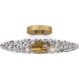 Indigo 2 Light Flush Mount 5.25 Inch Tall and 15.75 Inch Wide by Quoizel - QFL6789