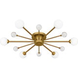 Combe 6 Light Semi Flush Mount 4.25 Inch Tall and 30 Inch Wide by Quoizel - QSF6781