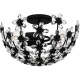 Rosemary 3 Light Semi Flush Mount 9.5 Inch Tall X 15.75 InchWide by Quoizel - QSF6783