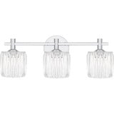 Spade 30W 3 LED Bath Vanity 7.75 Inch Tall and 21.5 Inch Wide by Quoizel - SPD8622