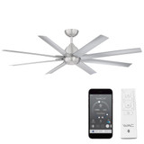 Mocha XL 8 Blade Ceiling Fan 16 Inches Tall and 66 Inches Wide by WAC  - F-064