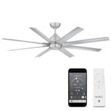 Mocha XL 8 Blade Ceiling Fan 16 Inches Tall and 66 Inches Wide by WAC  - F-064