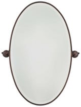 35.75 Inch Extra Large Oval Beveled Mirror by Minka Lavery - 1432