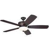 Crescent 5 Blade Ceiling Fan with Light Kit 56 Inches Wide by Kichler - 300325