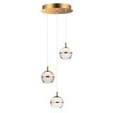Swank 18W 3 LED Medium Pendant by ET2 - E24593