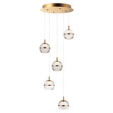 Swank 30W 5 LED Medium Pendant by ET2 - E24595