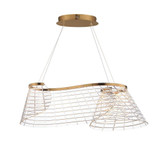 Tartan 24W 1 LED Light Large Linear Pendant by ET2 - E24814-82
