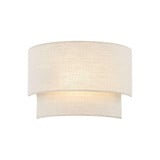 Textile 1 Light Tier Wall Sconce 10 Inch and 14 Inch Wide by Justice Design - FAB-5770