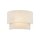 Textile 1 Light Tier Wall Sconce 10 Inch and 14 Inch Wide by Justice Design - FAB-5770