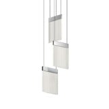 V Panels 44.9W 3 LED Pendant 23.5 Inch Tall and 8.75 Inch Wide by Sonneman - 3092