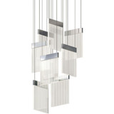 V Panels 112.8W 8 LED Pendant 23.5 Inch Tall X 16.25 Inch Wide by Sonneman - 3094