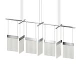 V Panels 98.9W 7 LED Pendant 11.75 Inch Tall and 56 Inch Wide by Sonneman - 3096