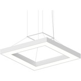 Pi 72W 1 LED Square Ring Pendant 2.5 Inch Tall and 30 Inch Wide by Sonneman - 3986