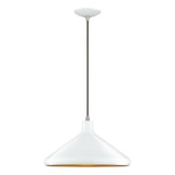 Geneva 1 Light Medium Pendant by Livex - 41179P