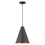 Dulce 1 Light Small Cone Pendant by Livex - 41492