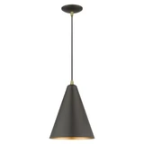 Dulce 1 Light Small Cone Pendant by Livex - 41492