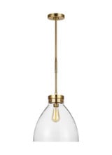 Garrett 1 Light Medium Pendant 14.75 Inch Tall by Visual Comfort Studio - CP1121