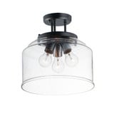 Acadia 3 Light 12.75 Inch Wide Semi Flush Mount by Maxim - 12271