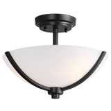 Deven 3 Light 14 Inch Wide Semi Flush Mount by Maxim - 20031