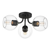Knox 3 Light 18 Inch Wide Semi Flush Mount by Maxim - 21634