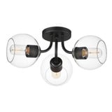 Knox 3 Light 18 Inch Wide Semi Flush Mount by Maxim - 21634