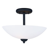 Taylor 2 Light 13 Inch Wide Semi Flush Mount by Maxim - 21653SW