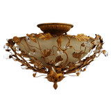 Elegante 3 Light 16.5 Inch Wide Semi Flush Mount by Maxim - 2859