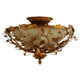 Elegante 3 Light 16.5 Inch Wide Semi Flush Mount by Maxim - 2859