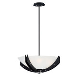 Merge 4 Light 21.75 Inch Wide Semi Flush Mount by Maxim - 39511CLB