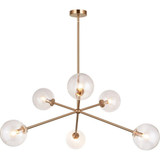 Novo 6 Light Oversized Pendant 33 Inch Wide by Matteo - C81706