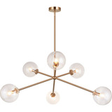 Novo 6 Light Oversized Pendant 33 Inch Wide by Matteo - C81706