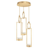Delphi 10.5W 3 LED Light Large Round Pendant by Fine Art - 892940