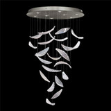 Elevate 24W 8 LED Oversized Round Pendant 52 Inch Tall by Fine Art - 895840-3252