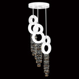 Capri 15W 6 LED Light Large Round Pendant by Fine Art - 952140