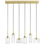 Industrial Chic 6 Light Large Pendant by Dainolite - IC-286P