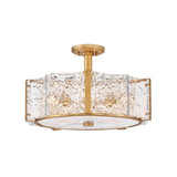 Florian 25W 5 LED Medium SemiFlush Mount 20.2 Inch Wide by Fredrick Ramond  - FR41603