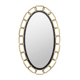 Chains of Love Oval Wall Mirror 40 Inch Tall and 24 Inch Wide by Varaluz - 444MI24