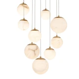 Pisces 69W 9 LED Light Large Pendant by Modern Forms - PD-34409R